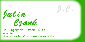julia czank business card